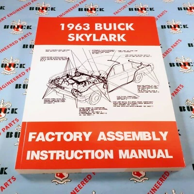 Buick 1963 manual de montaje de fábrica. Libro de restauración especial y Skylark Foto 1 de 4