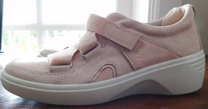 Scarpe da ginnastica ECCO donna morbide 7 ROSE DUST PINK LEATHER cinturino con zeppa 37 US 6-6,5 - Foto 1 di 10