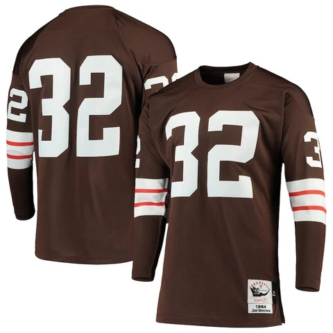Cleveland Browns Jim Brown Mitchell & Ness 1964 Long Sleeve Authentic Jersey Cover