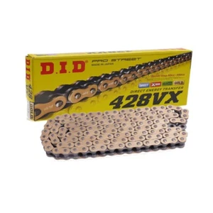 X Anneau Chaîne de Moto DID 428VX G&b en Or Avec 134 Rouleaux Et Couper Fermé - Bild 1 von 1