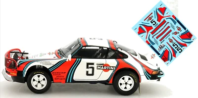 Decalcomanie Decals Martini Porsche 911 SC Rally Dakar Waldegaard Thorszelius - Photo 1/4
