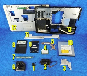 DELL Inspiron 6000 Laptop Model PP12L Replacement Parts - Picture 1 of 49