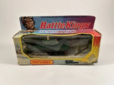 Vintage Boxed Matchbox Battle Kings K-109 M-551 Sheridan Tank - MIB - Green - Image 1 of 4