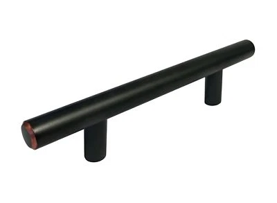 Tiradores de barra de gabinete de cocina y baño de bronce frotado con aceite oscuro 3" 76 mm Foto 1 de 2