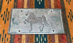 Targa vintage Tennessee cavallo da passeggio ottone molto pesante 3,5 libbre - Foto 1 di 10