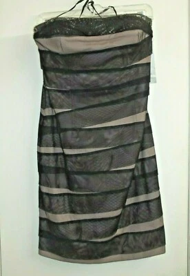 Adrianna Papell Size 8 Live From The Red Carpet Strapless Cocktail Dress NWT - Image 1 of 4