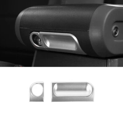 Reposabrazos consola central caja interruptor moldura para Jeep Wrangler JK 07-10 plata mate Foto 1 de 4