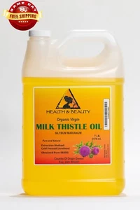 MILK THISTLE SEED OIL UNREFINED ORGANIC VIRGIN COLD PRESSED PURE NATURAL 7 LB - Picture 1 of 12