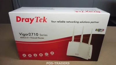 Draytek Vigor 2710Vn WiFi ADSL Router 10/100 Wireless 300Mbps MIMO 802.11n NEW - Bild 1 von 4