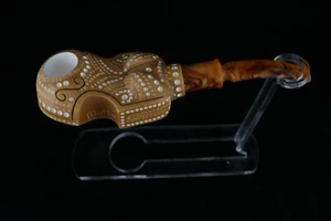 Freehand Brown Meerschaum Pipe, The Best Block Meerschaum, Unsmoked Meerschaum - Picture 1 of 12