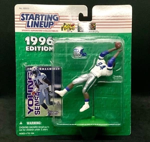 1996 Joey Galloway Kenner Starting Lineup SLU Figure & Card Sealed Brand New - Imagen 1 de 3