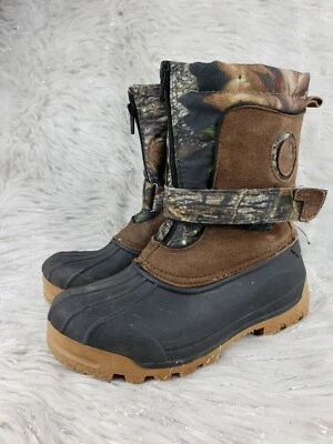 Коричневые замшевые походные ботинки OZARK TRACK для мальчиков молодежный размер 1 - Изображение 1 из 4