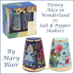 Disney Store Alice in Wonderland Mary Blair Salt and Pepper Shakers NEW - Picture 1 of 12