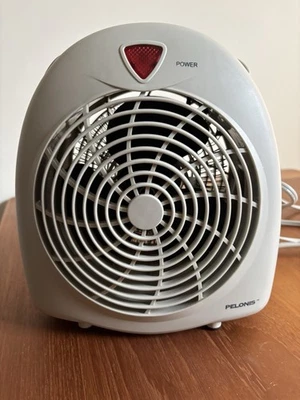 PelonisHF-003 Ventilador Calentador de Espacio Eléctrico Forzado Blanco Calor Variable y Ventilador Foto 1 de 4