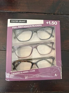Foster Grant Design Optics Classic Reading Glasses 3 Pack +1.50 Open Box Type A - Picture 1 of 2