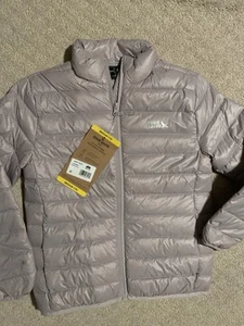 Eddie Bauer Girls Packable Down Jacket Size Medium (7-8) Lilac 650 NEW - Picture 1 of 4