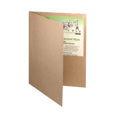 Carpetas de doble bolsillo Earthwise Oxford 100 % papel reciclado - letra - 8,50" X 11" Foto 1 de 2