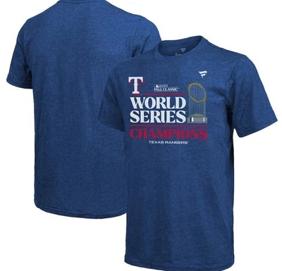 Camiseta vestuario campeones de la Serie Mundial Texas Rangers 2023 para hombre 3XL fanáticos Foto 1 de 3