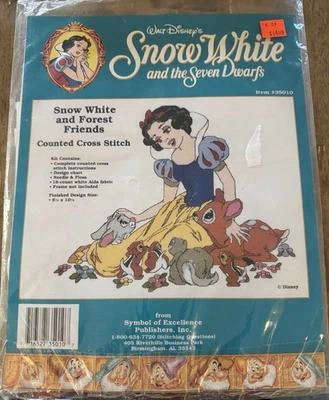 Walt Disney’s Snow White And Forest Friends Counted Cross Stitch Kit - Image 1 of 3
