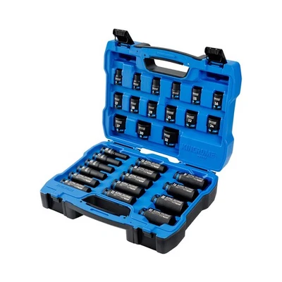 Kincrome 30 Piece Standard & Deep Impact Socket Set 1/2" Drive Metric K2097 - image 1 of 4
