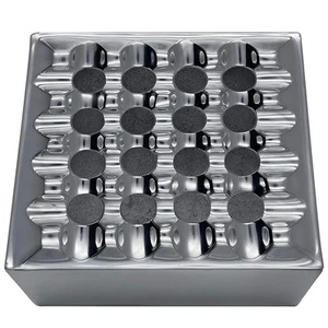 Big Easy Tobacco Company Silver Square Grid Cigar Ashtray with Removable Lid ... - Picture 1 of 7