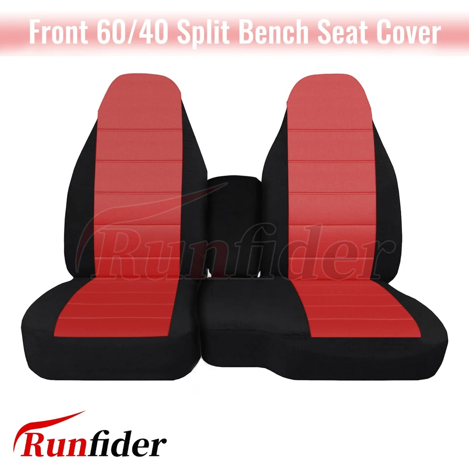Seat Covers with Console Armrest  for Chevy Colorado GMC Canyon 2004 -2012-Red Foto 1 de 4