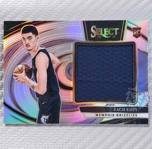 Zach Edey RC 📈 2024-25 Select Rookie Jumbo Jersey Patch Argento #JRS-EDE Memphis - Foto 1 di 2