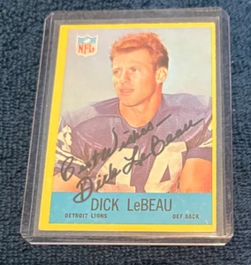 Tarjeta Philadelphia 1967 autografiada por Dick Lebeau con certificado de autenticidad - Imagen 1 de 1