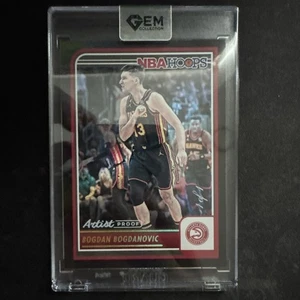 2023-24 Panini NBA Hoops Bogdan Bogdanovic Black Artist Proof One of One 1/1 SSP - Picture 1 of 3