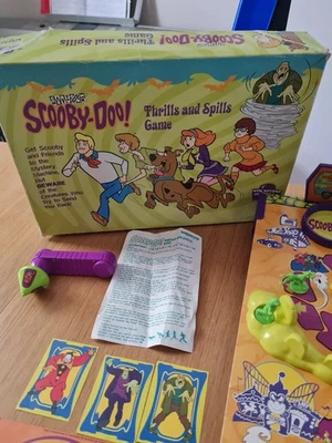 Vintage Scooby-Doo! Thrills And Spills Board Game 1999 Pressman Cartoon Network - Image 1 of 4