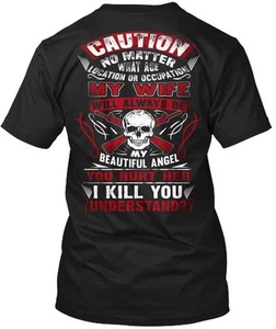 T-shirt maglietta I Love My Wife made in USA taglia dalla S alla 5XL - Foto 1 di 3