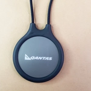 Qantas Silver Q Bag Tag - Foto 1 di 4
