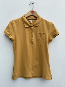 Polo Jeans Company Ralph Lauren Mujer Polo Elástico Algodón Top Amarillo L - Imagen 1 de 11