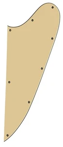 Golpeador de guitarra para Gibson Firebird piezas de honda de guitarra en blanco amarillo vintage - Imagen 1 de 6