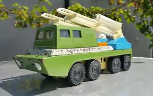 VINTAGE RAKETENWERFER SPIELZEUG METALL KUNSTSTOFF LKW UDSSR RUSSLAND CCCP SOWJETISCHE ZEIT - Bild 1 von 12