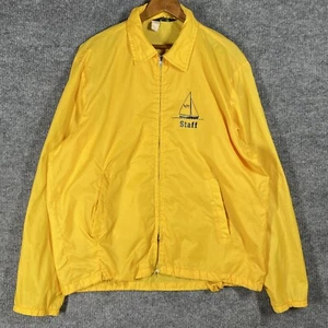 VINTAGE 60s Lake Geneva Yacht Club Staff Windbreaker Jacket Size XL Champion Wi - Picture 1 of 15