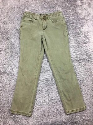 Christopher And Banks 短牛仔裤女式 8P 码小号绿色牛仔布 — 第 1/4 张图片