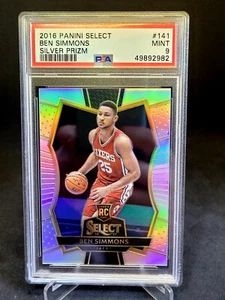 Ben Simmons 2016-17 Select Premier Level Rookie Prizms Silver RC #141 PSA 9 - Bild 1 von 1