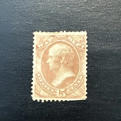US Scott #O90…Hinged Ng War Dept 15c Official - Image 1 of 2