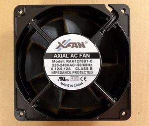 1 Stück Xinruilian 12738 RAH1278B1-C 220V Aluminiumrahmen AC Lüfter 12,7CM - Bild 1 von 4