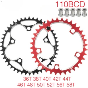 MTB Bicycle 110BCD Narrow Wide Tooth Chainring 36T-58T Sprocket Crank Crown Ring - Picture 1 of 48