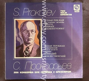 S.PROKOFIEV ITZHAK PERLMAN GENNADI ROZHDESTVENSKY TWO VIOLIN CONCERTOS RARE LP - Imagen 1 de 3