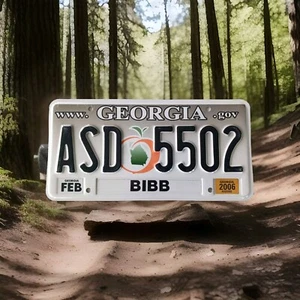 2006 Bibb Georgia License Plate ASD 5502 - Picture 1 of 7