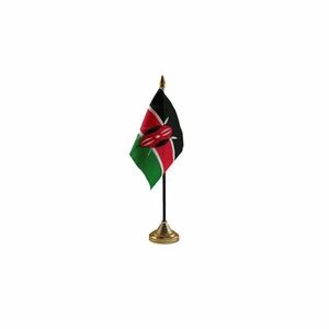Kenya Table Desk Flag - 10 x 15 cm National Country Hand Africa - Picture 1 of 10