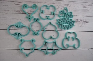 Wilton Vintage Cake Pattern Press Set Plastic Hong Kong  - Picture 1 of 11