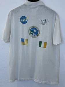 TSS-1R Tethered Satellite NASA asi Vintage White Polo Italy - Picture 1 of 9