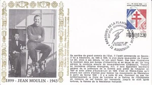 Enveloppe Philatélique 1992 Jean Moulin Albertville - Picture 1 of 2