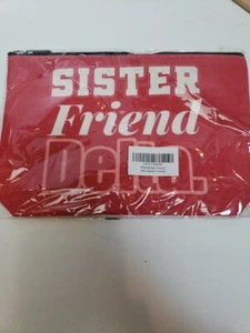 Delta Red Makeup Bag Alabama Elephant "Sister Friend Delta." - Picture 1 of 8