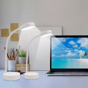 2 Pack LED Desk Lamps, Table Lamp, Night Stand Light for Home, Three Brightness - Picture 1 of 12