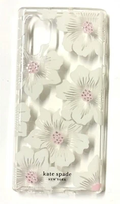 Funda Kate Spade Transparente para Samsung Galaxy Note 10+, Hollyhock Floral Con Piedras Foto 1 de 2